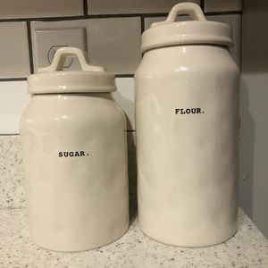 Rae Dunn Flour & Sugar Set